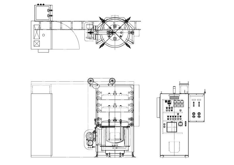 竪型雰囲気焼結炉（小型）図面